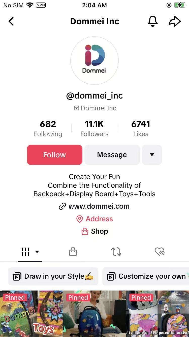 dommei backpack 1